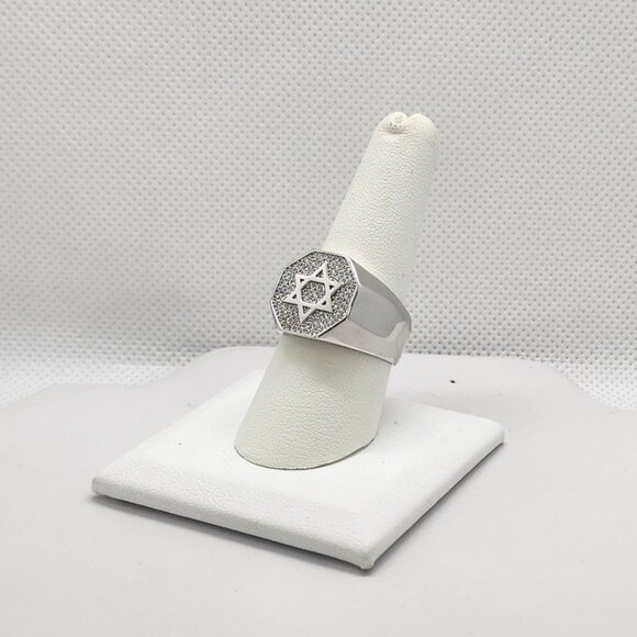 Brand New Sterling Silver 925 Star Of David Ring - Picture 5 of 6